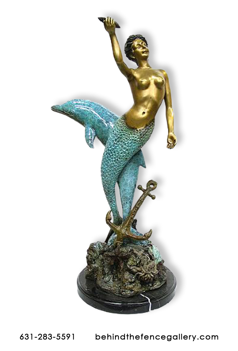 Mermaid with Blue Dolphin