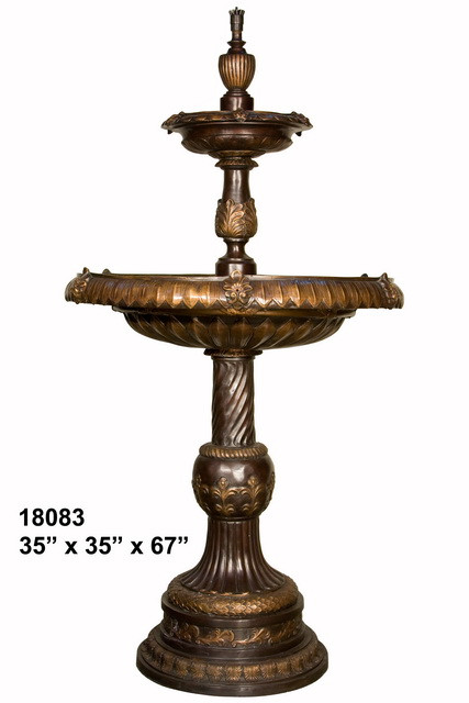 Classic Tiered Fountain - Leaf Tray 67" Classic Tiered Fountain - Leaf Tray 67"