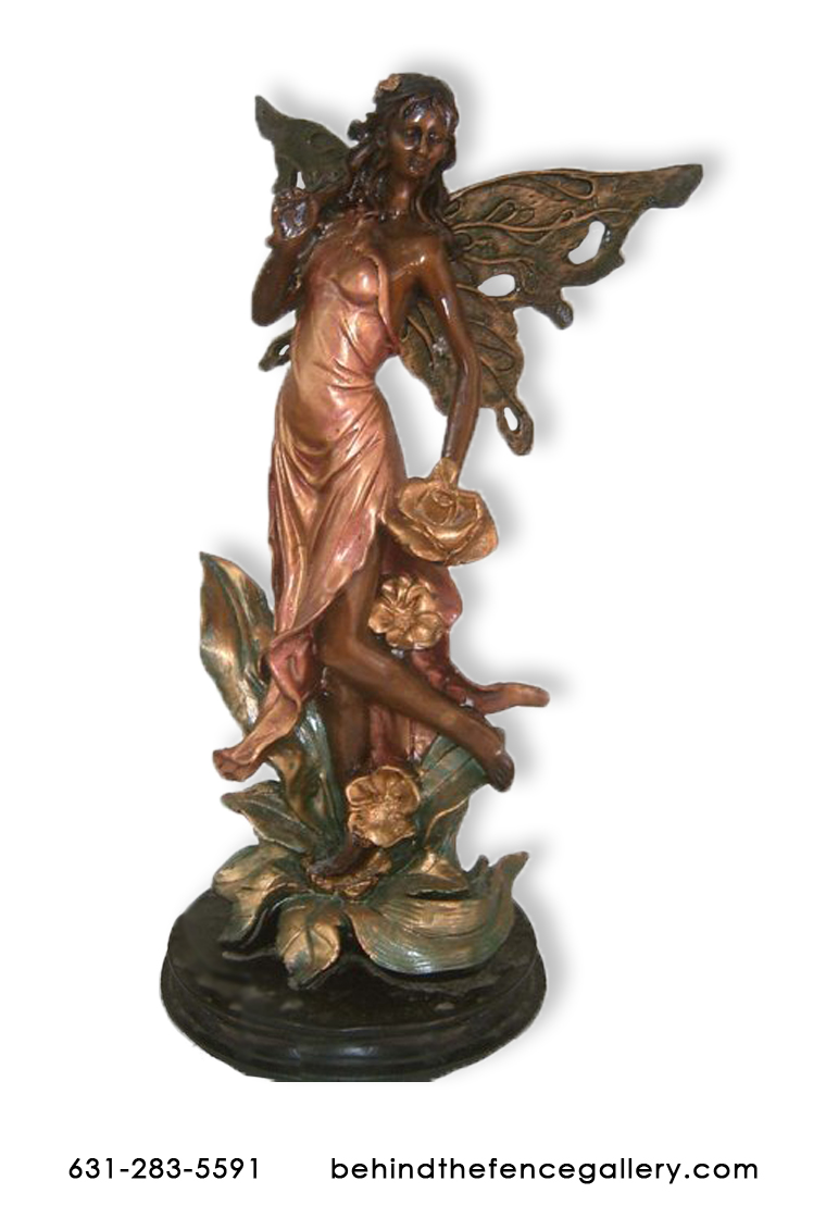 Butterfly Lady with Marble Base Butterfly Lady with Marble Base