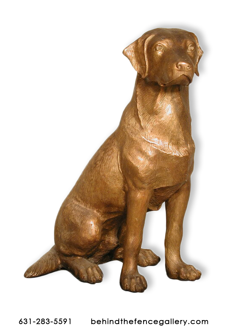 Bronze Sitting Labrador