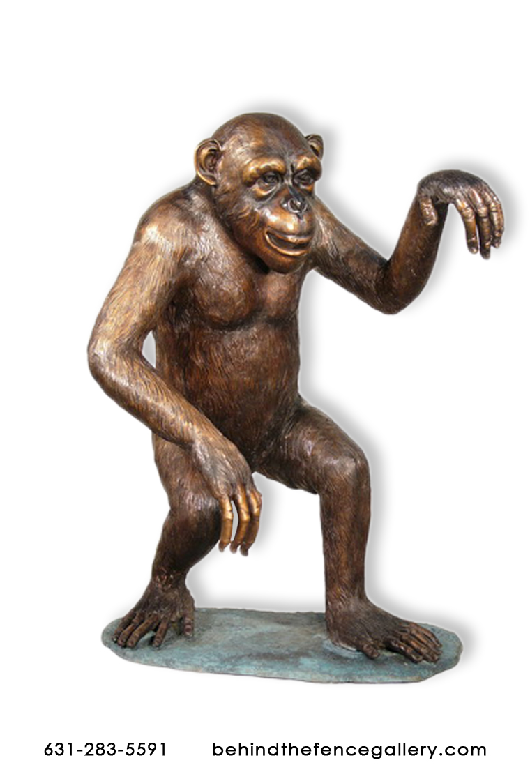 Bronze Walking Monkey