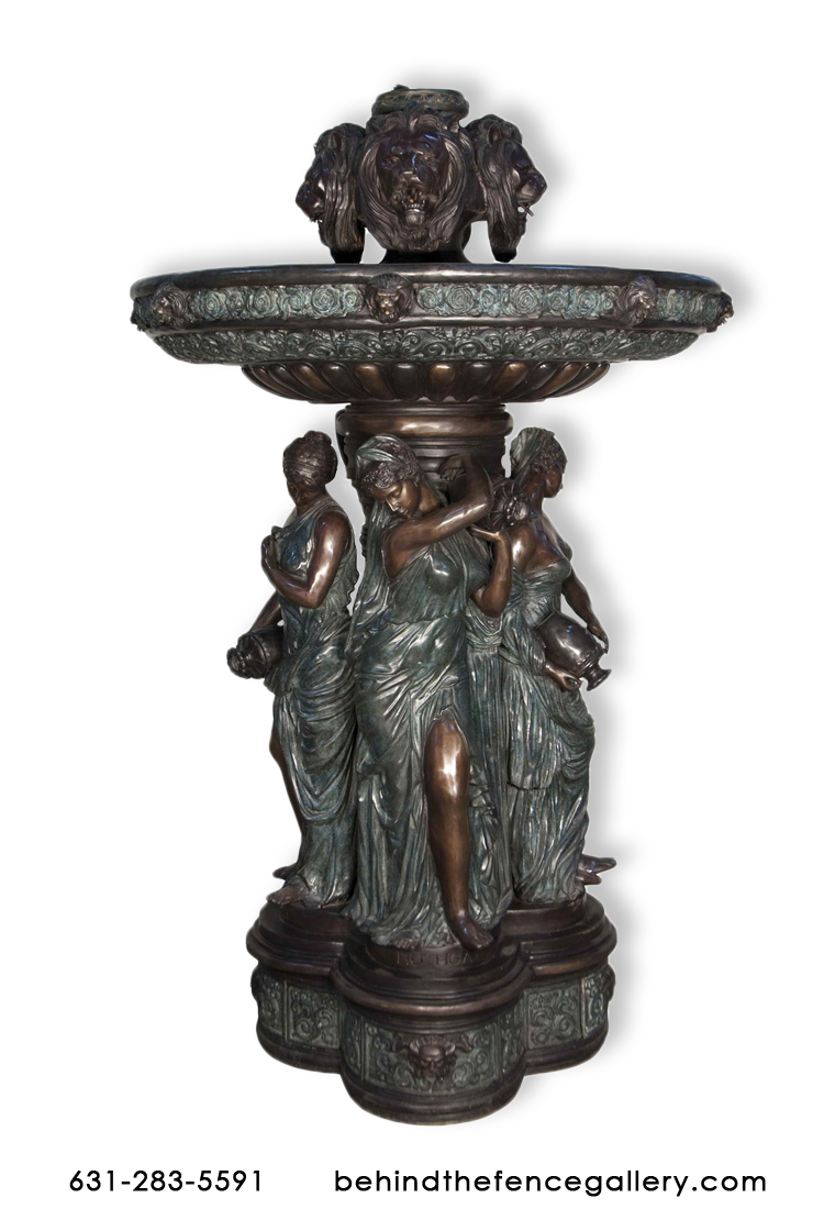 Bronze Four Girls Fountain Bronze Four Girls Fountain