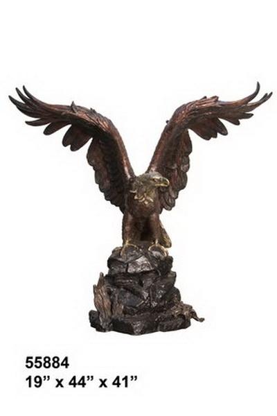 Bronze Eagle On Rock Statue Bronze Eagle On Rock Statue
