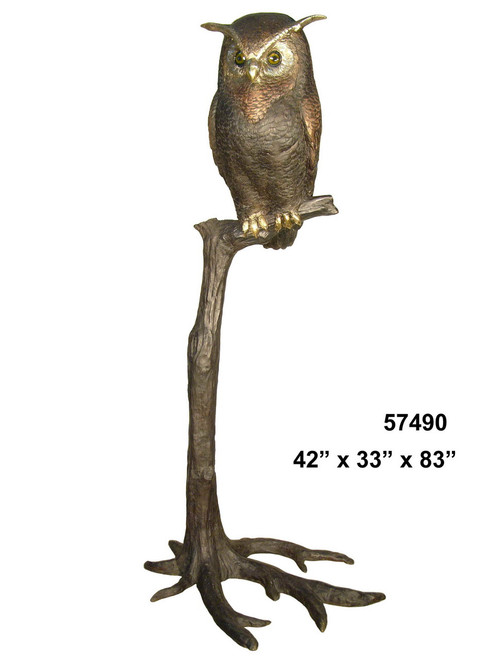 Bronze Owl on a Tree Bronze Owl on a Tree