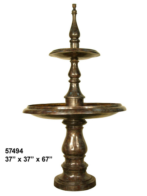 Classic Tiered Fountain - Plain Design 67" Classic Tiered Fountain - Plain Design 67"