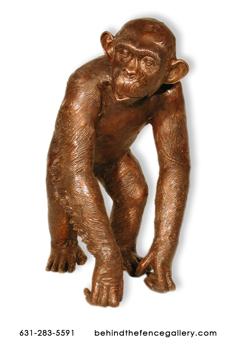 Bronze Chimpanzee  Bronze Chimpanzee