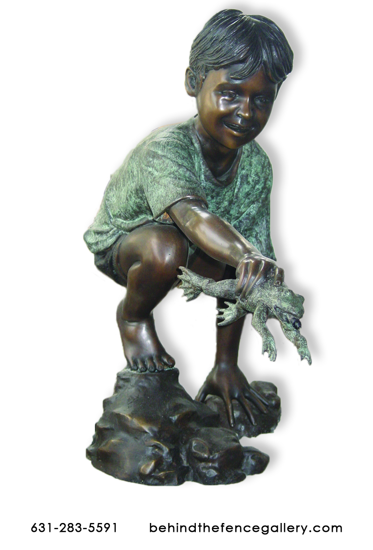 Boy with Frog Fountain Boy with Frog Fountain