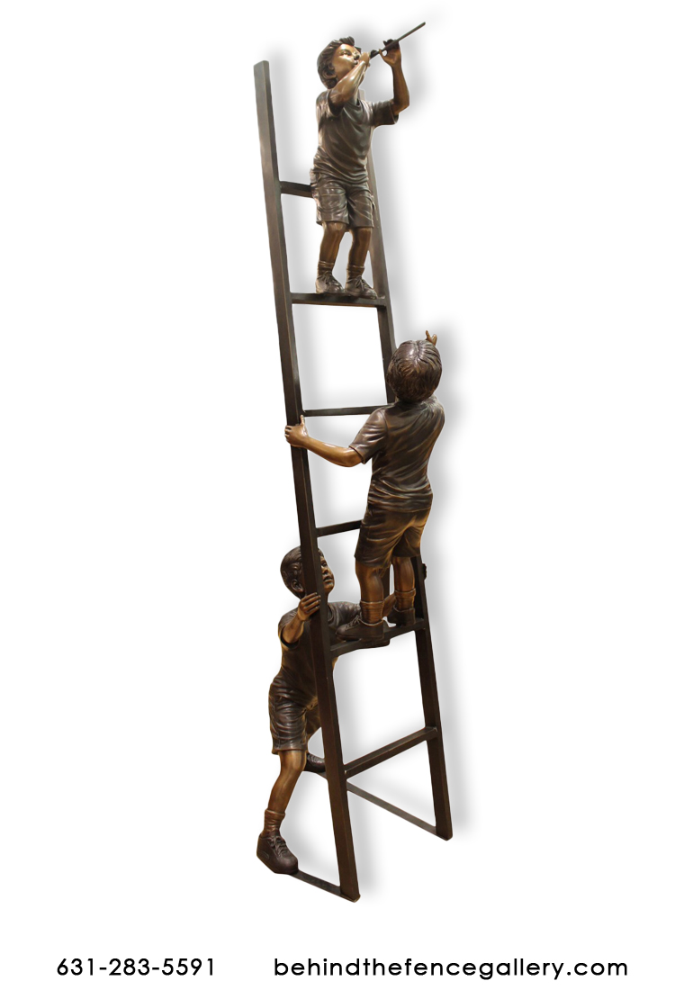 3 Children with Ladder