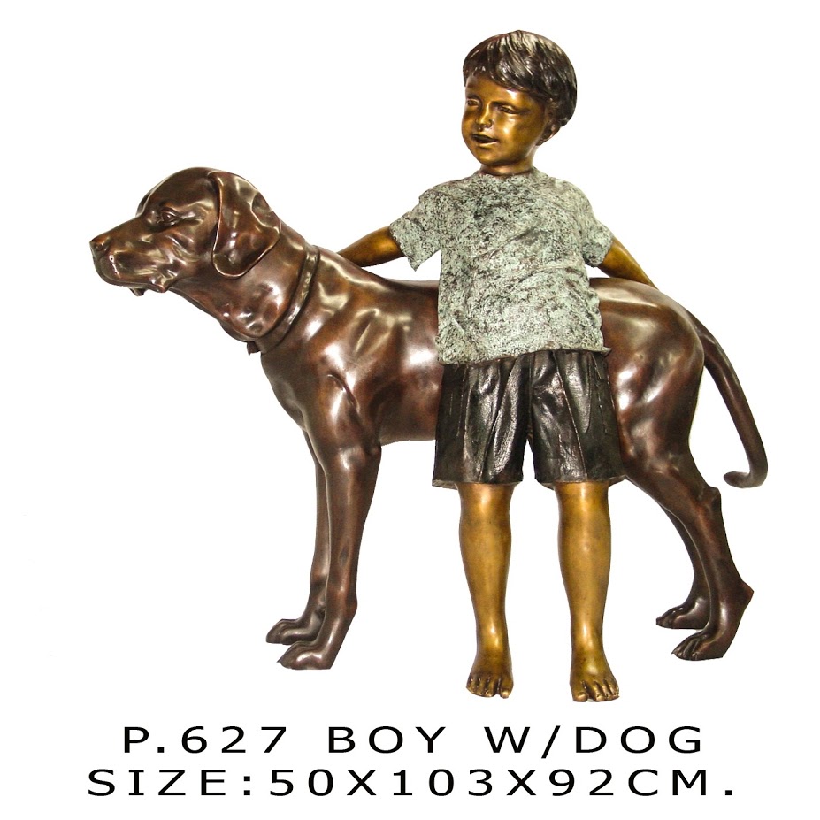 Bronze Boy With His Dog Bronze Boy With His Dog