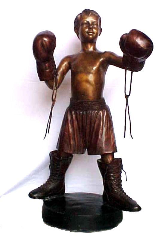 Bronze Boxer Statue