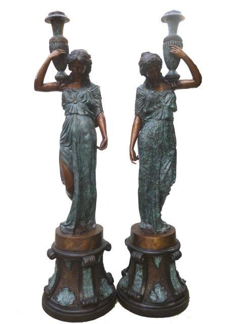Lady Holding Vase Lamp (2 pc Set) Lady Holding Vase Lamp (2 pc Set)
