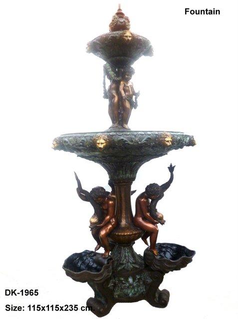 3 Children with Swan and Fish Fountain 3 Children with Swan and Fish Fountain