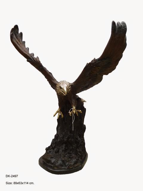 Eagle Flying on Rock 45"