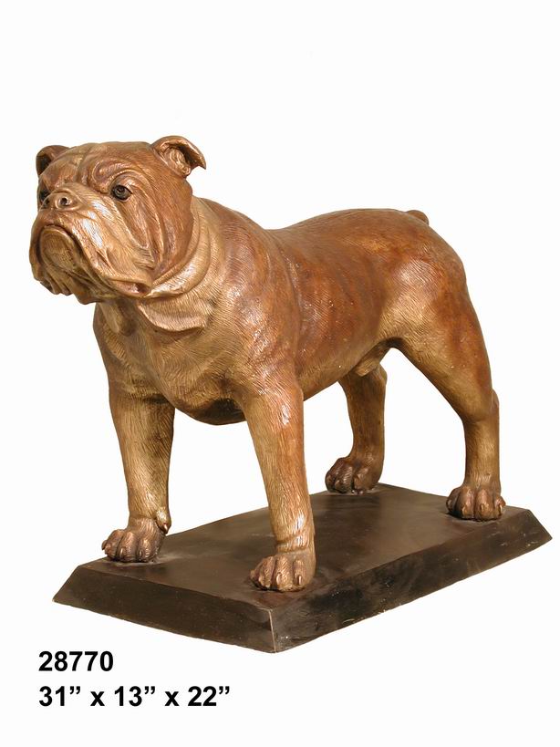 Bronze Bulldog with Base Bronze Bulldog with Base