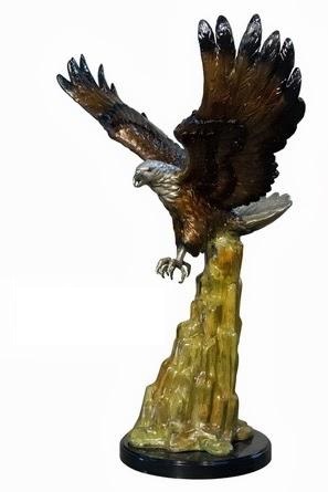 Bronze Eagle On Rock Bronze Eagle On Rock