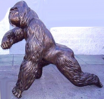 Bronze Silverback Gorilla Statue  Bronze Silverback Gorilla Statue
