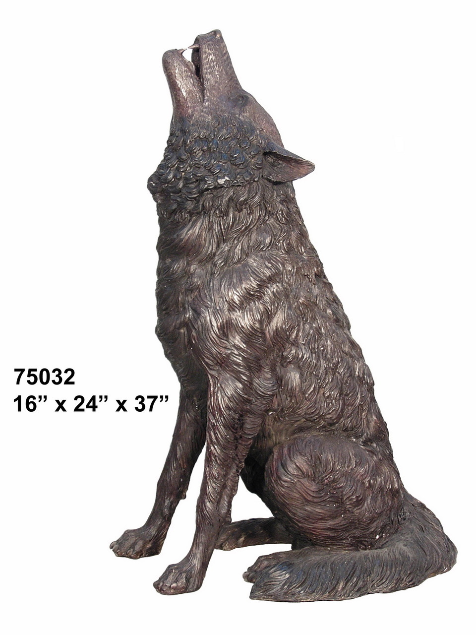 Bronze Wolf Howling Bronze Wolf Howling
