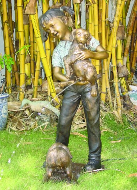 Girl with Dog Fountain Girl with Dog Fountain