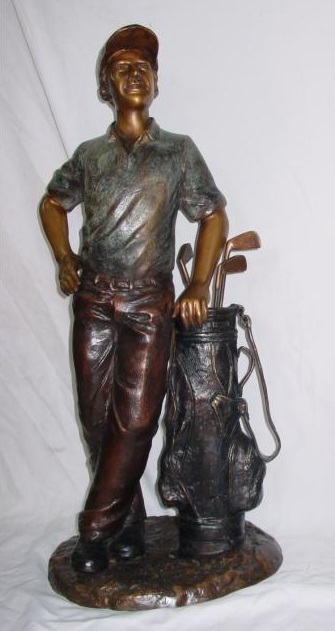 Golfer with Golf Bag Golfer with Golf Bag