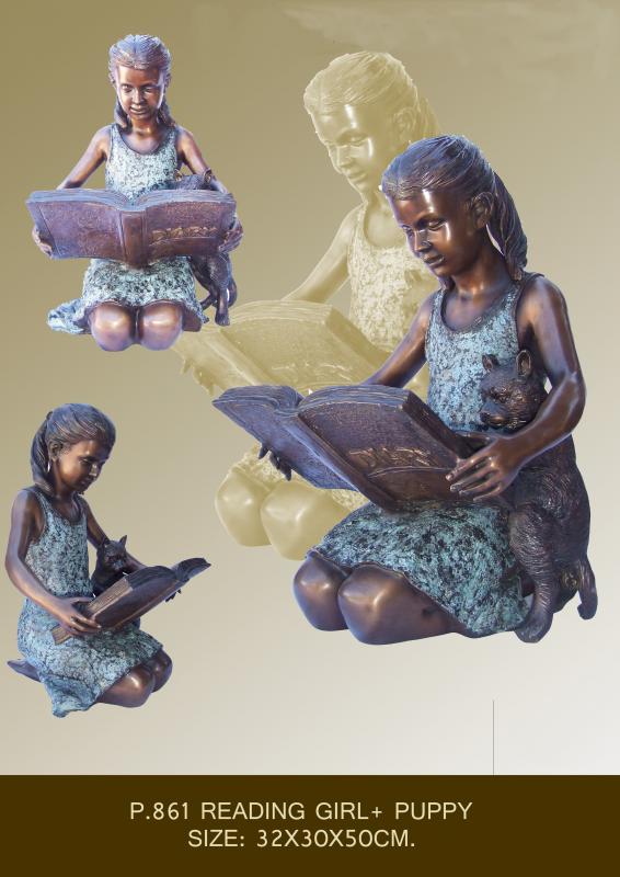 Girl Reading to Cat Girl Reading to Cat