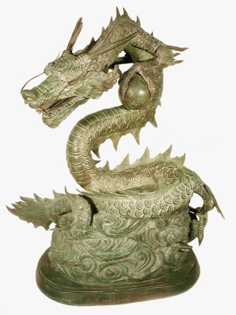 chinese dragon holding ball