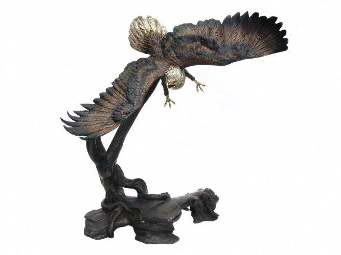 Bronze Flying Eagle Statue 81" Bronze Flying Eagle Statue 81"