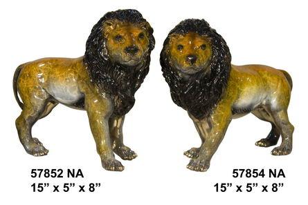 Bronze Lion Pair (Left and Right) Bronze Lion Pair (Left and Right)