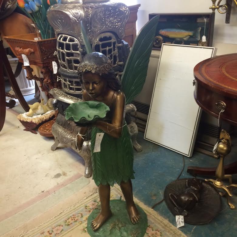 Bronze Angel Holding Shell Fountain Bronze Angel Holding Shell Fountain