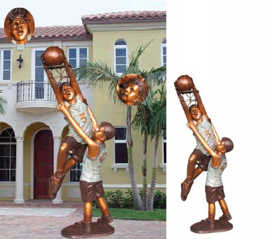 Two Boys Playing Basketball Two Boys Playing Basketball