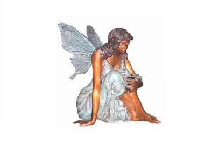 Sitting Fairy with Butterfly