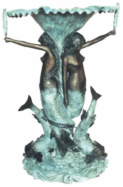 Bronze Mermaids Fountain