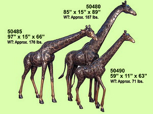 Bronze Giraffe Statues  Bronze Giraffe Statues