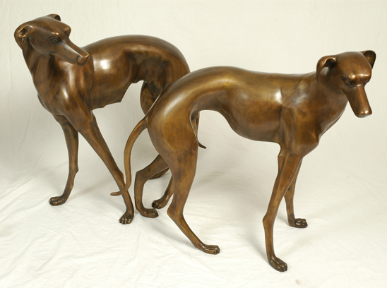 Pair of Greyhound Dogs Pair of Greyhound Dogs