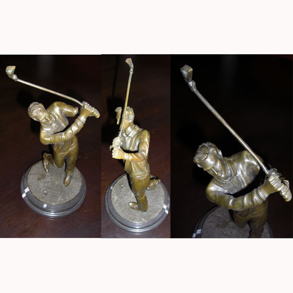 Bronze Small Golfer Bronze Small Golfer