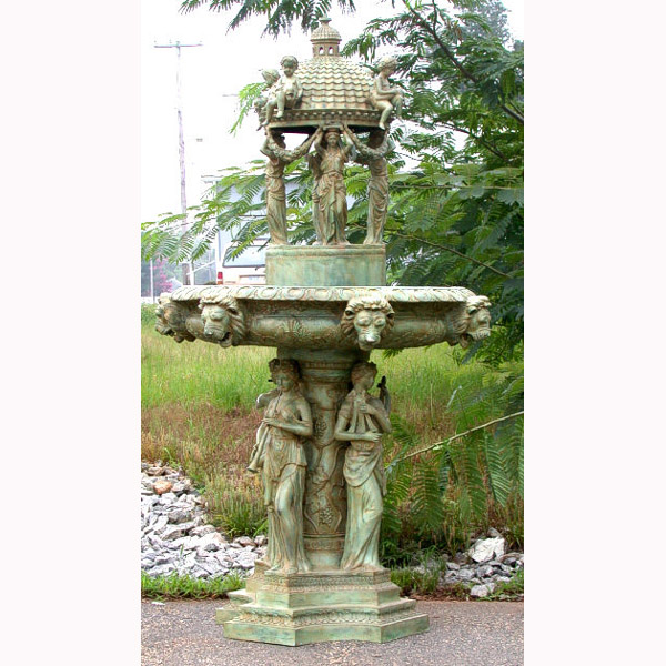 Bronze 4 Ladies Dome Fountain