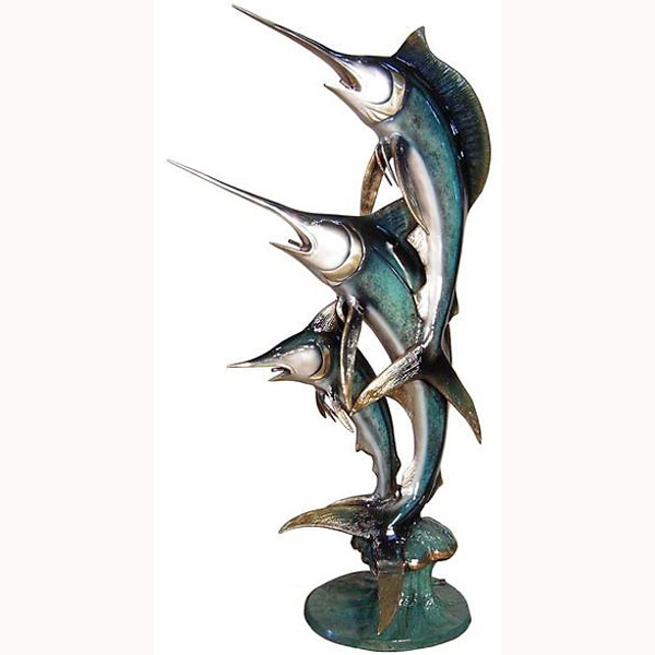 Bronze Three Small Marlins Bronze Three Small Marlins
