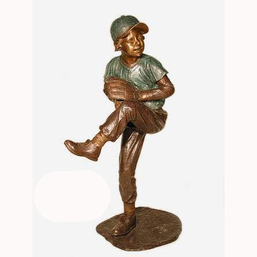 Bronze Baseball Pitcher Bronze Baseball Pitcher