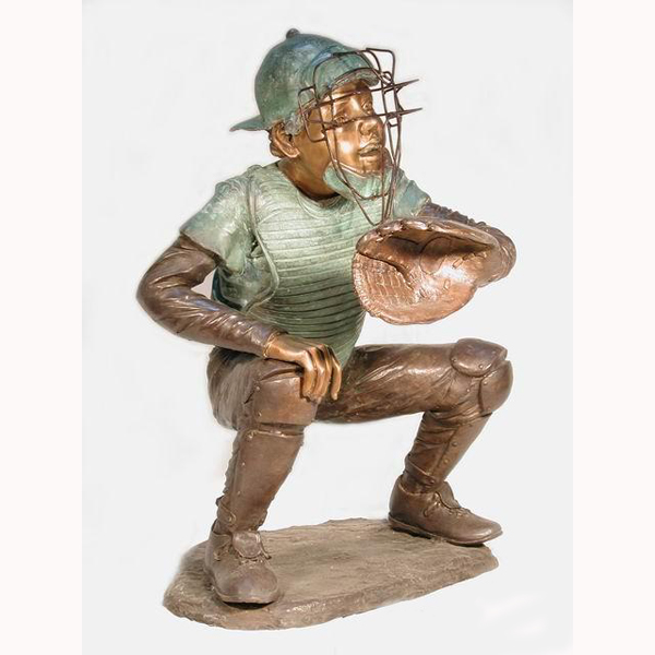 Bronze Baseball Catcher, Kid