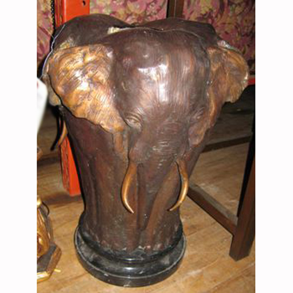 Bronze Elephant Umbrella , Cane or Planter