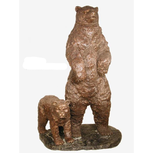 Bronze Mother and Cub  Bronze Mother and Cub