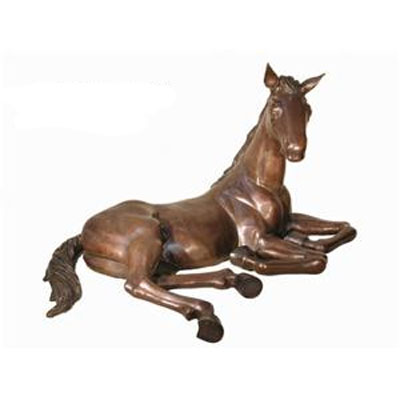 Bronze Baby Foal - Resting Bronze Baby Foal - Resting