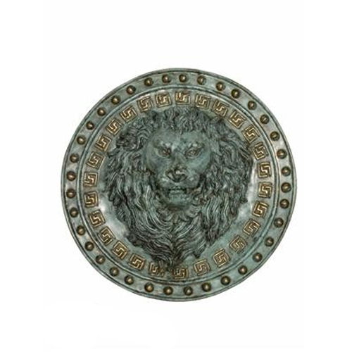 Bronze Pair of 19" Lion's Head Wall Fountains  Bronze Pair of 19" Lion's Head Wall Fountains