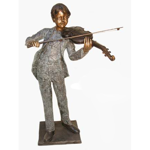 Bronze Boy with Violin Bronze Boy with Violin