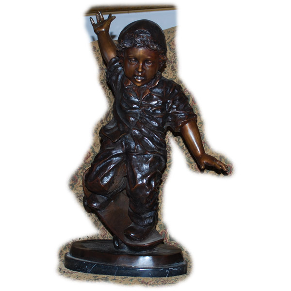 Bronze Boy on SkateBoard Bronze Boy on SkateBoard
