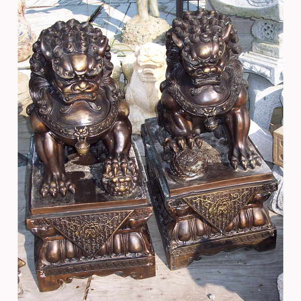 Bronze Foo Dogs ( pair )
