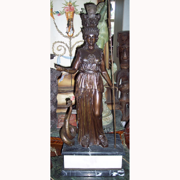 Bronze Warrior with Snake  Bronze Warrior with Snake