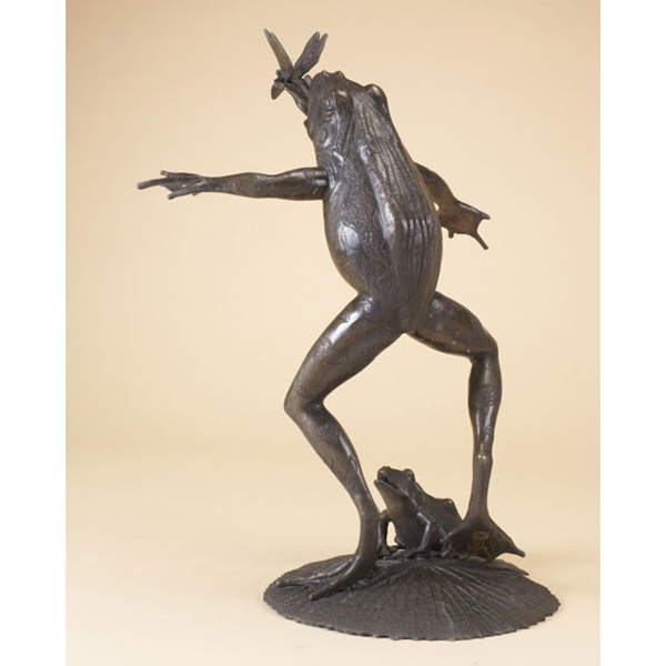 Bronze Frog Fountain
