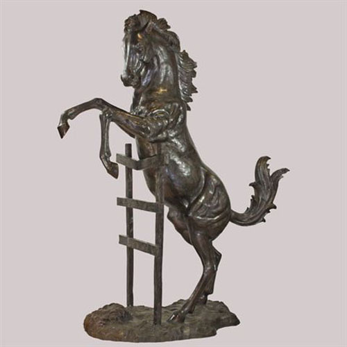 Bronze Horse with Fence