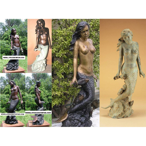 Bronze Mermaid Fountain