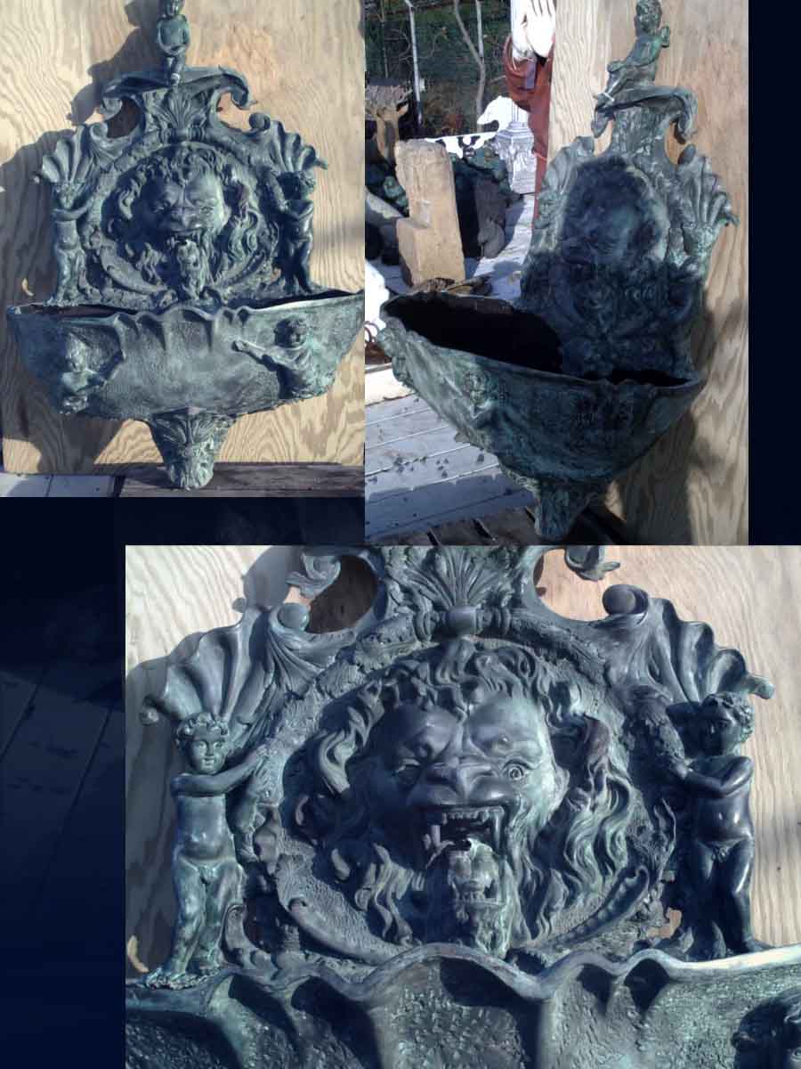 Lion head Flat Wall Fountain